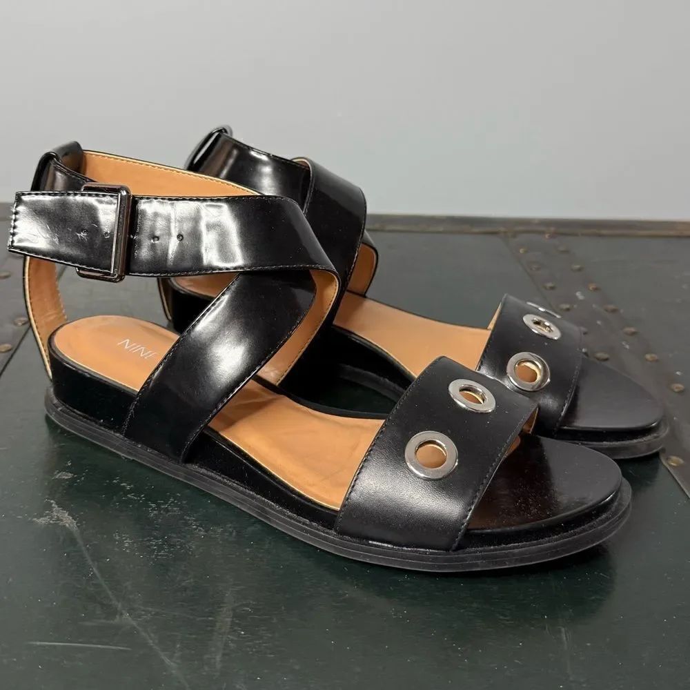 Nine West Malbeco sandals Black Woman’s 7.5